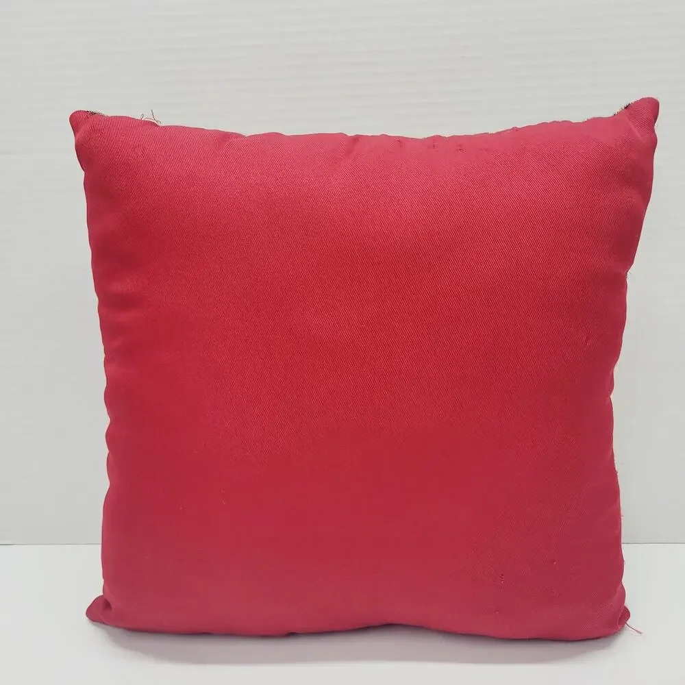 Vintage Santa Face Tapestry Throw Pillow Home Decor 12